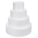 thumbnail image 1 of Set de chupetes para tartas JOBVERT, 4 niveles, espuma, 10, 15, 20, 25 cm, color blanco, 1 of 7