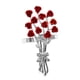 thumbnail image 2 of Rose Bouquet Servilleteros Decoración Servilletero Para Banquete Festival Plata, 2 of 5