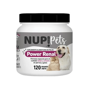 Nup!Pets - Suplemento Alimenticio Polvo Power Renal, 60 Dosis