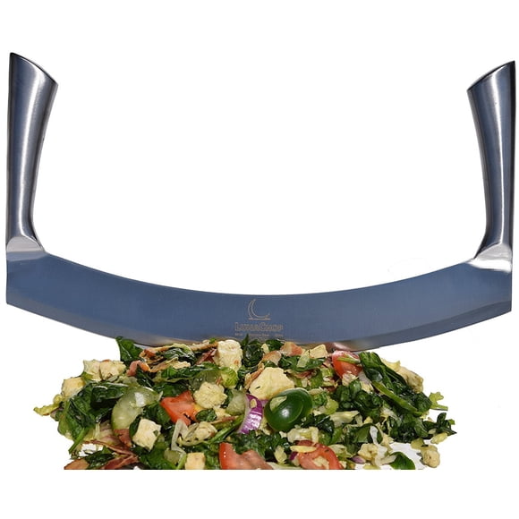 Cuchillo Mezzaluna LunaChop, cortador de pizza y verduras, 35 cm