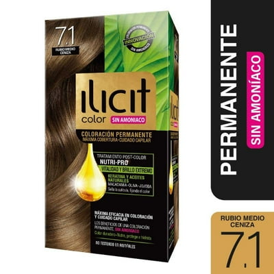 Coloración Cabello 71 Rubio Medio Ceniza  Ilicit