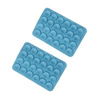 Bothyi - 2X Funda De Silicona Con Ventosa Para Teléfono, Soporte Adhesivo Para Viaje En Coche, Fácil De Usar, Manos Libres, Color Azul Claro