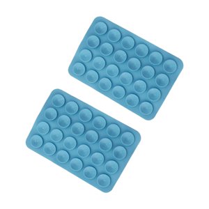 Bothyi - 2X Funda De Silicona Con Ventosa Para Teléfono, Soporte Adhesivo Para Viaje En Coche, Fácil De Usar, Manos Libres, Color Azul Claro