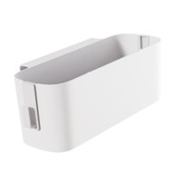 Magideal - Caja Organizadora De Caddy Para Almacenamiento Junto A La Cama, Porta Revistas Con Doble Gancho, Bolsa Colgante Para Cama, Cesta Para Cabeceros, Blanco
