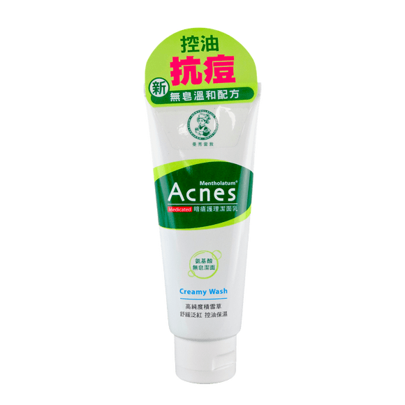 Face Wash Rohto Mentholatum Acnes Medicated Creamy Wash 100mL