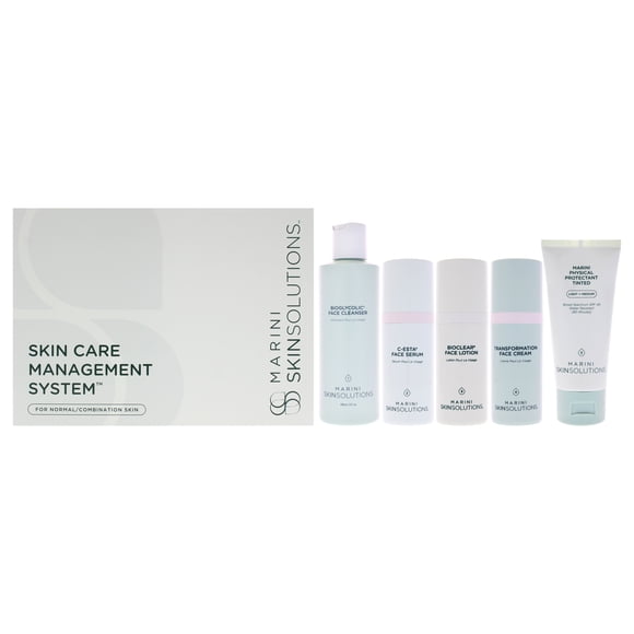 Sistema De Gestión De Cuidado De La Piel Marini SkinSolutions Normal A Mixta 5 Piezas