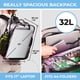 thumbnail image 4 of Mochila SHYLERO Clear X-Large 32L con cierre TSA - Negra, 4 of 9