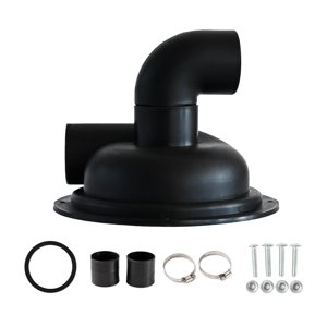 Bothyi - Colector De Polvo Con Filtro Ciclónico Con Codo, Cubierta Separadora Ciclónica De Plástico, Color Negro