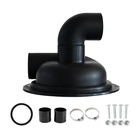 Bothyi - Colector De Polvo Con Filtro Ciclónico Con Codo, Cubierta Separadora Ciclónica De Plástico, Color Negro