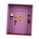 thumbnail image 1 of Porta Llaves Montado En La Pared Con Puerta De Almacenamiento, Estante De Pared De Madera Con Ganchos, 20,3x5x25,5cm, Color Morado, 1 of 5