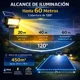 thumbnail image 2 of Foco Reflector Solar LED 3000W Exterior  + Panel Solar + Control Remoto IP67, 2 of 7