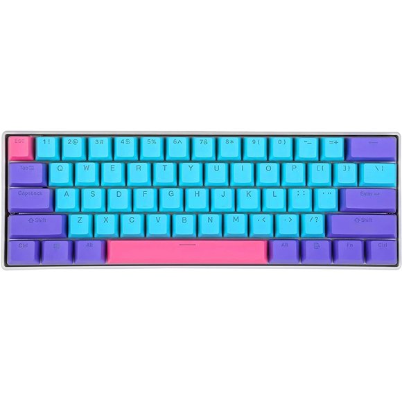 Teclado BOYI 61 teclas RGB PBT intercambiable en caliente, cableado