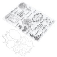 Sello Transparente Para Hacer Uno Mismo, Diseño De Flores Para Botellas De Los Deseos Transparentes, Decoración Hecha A Mano