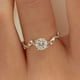 thumbnail image 1 of Exquisite Fashion Branch Shape Ring Elegant Rhinestone Decor Ring Jewelry Gift For Women Girl Birthday Valentine's Day Anniversary, 1 of 3