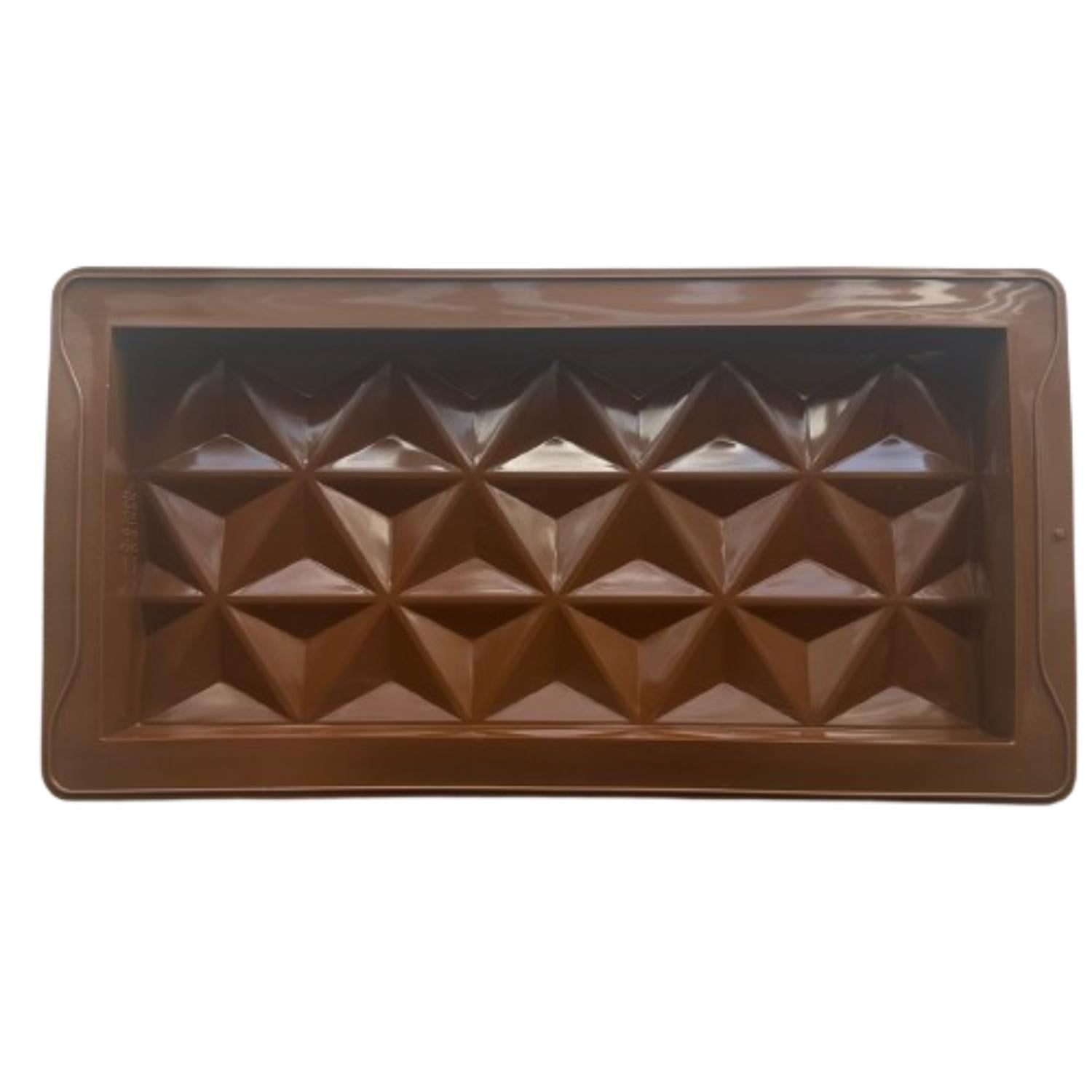 Genérico - Molde Silicona Barra Chocolate Dubai Triangular Cafe