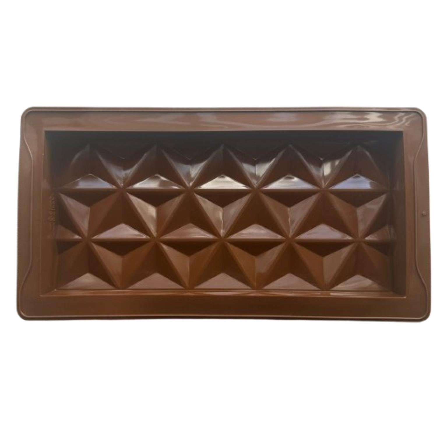 Genérico - Molde Silicona Barra Chocolate Dubai Triangular Cafe
