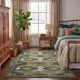 thumbnail image 2 of Alfombra de Área Lavable GarveeHome 140x183 cm Verde, 2 of 9