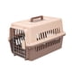 thumbnail image 4 of Portador de viaje de cara dura Aerolínea Transporte con alambre de metal Paquete de suministros para mascotas Bolso de mano Estuche Nido Gato Jaula , marrón S Marrón Talla S, 4 of 5