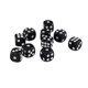 thumbnail image 2 of 50 X 12 Mm Opaco Juegos De Dados De Seis Lados D6 D&D RPG Negro, 2 of 3