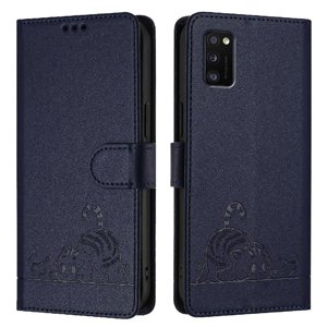 Funda Tipo Cartera Foxdock Para Samsung Galaxy A41 Con Soporte, Ranuras, Rfid, Diseño De Gato