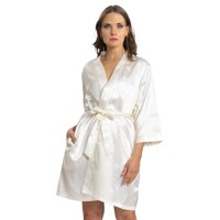 Mon Amour - Bata Satín Liso Kimono | Elegancia Relajada