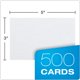 thumbnail image 3 of Tarjetas de Índice Oxford 7.6x12.7 cm Blancas Sin Rayas Paquete de 500, 3 of 6
