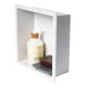 thumbnail image 1 of Hornacina de ducha de la marca ALFI ABNC1212-W de acero inoxidable blanco mate, 1 of 9