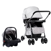 Bbqool - Coche Travel System Nitara Light Grey
