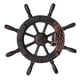 thumbnail image 2 of Rueda De Barco Vintage Colgante De Pared De Madera Decoración Para El Hogar Dirección Pirata 32x3x32cm, 2 of 5
