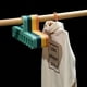 thumbnail image 2 of 4/8pcs, Multifunctional Storage Rack, Plastic 9 Holes Magic Hanger Sock Rack, Wardrobe Space Saving, Balcony Windproof Hanging Hanger, 2 of 3