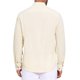 thumbnail image 3 of INSPIRE CHIC Camisa de Negocios de Lino de Color Sólido con Botones y Mangas Largas para Hombre con Cuello Mao 2XL Caqui, 3 of 5