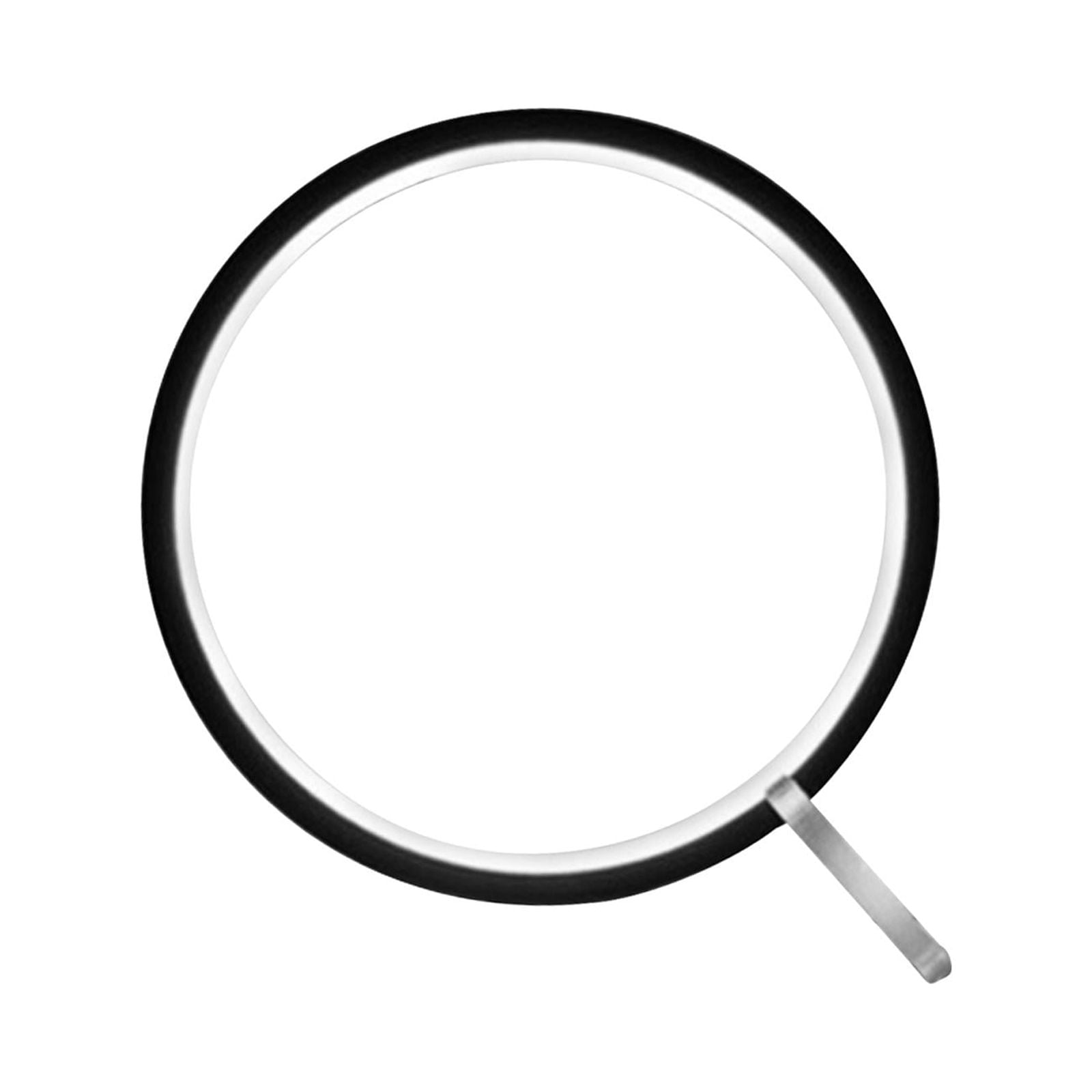 Magideal - Lámpara De Mesa Redonda De 20 Cm Con Usb, Luz De Noche Circular Portátil, Lámpara De Escritorio Negro