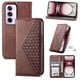 thumbnail image 1 of Funda Flip FOXDOCK para OPPO Reno 12 Pro 5G , Estilo Billetera con Diseño Rombo, Correa de Mano y Soporte, Uso Diario, 1 of 6