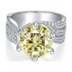 thumbnail image 1 of Anillos de Compromiso de Moissanita de 5 Uds para Mujer Corte Redondo Color D VVS1 Anillos de Diamante Azul/amarillo/rosa Bandas de Boda de Moissanita con Certificado, 1 of 9