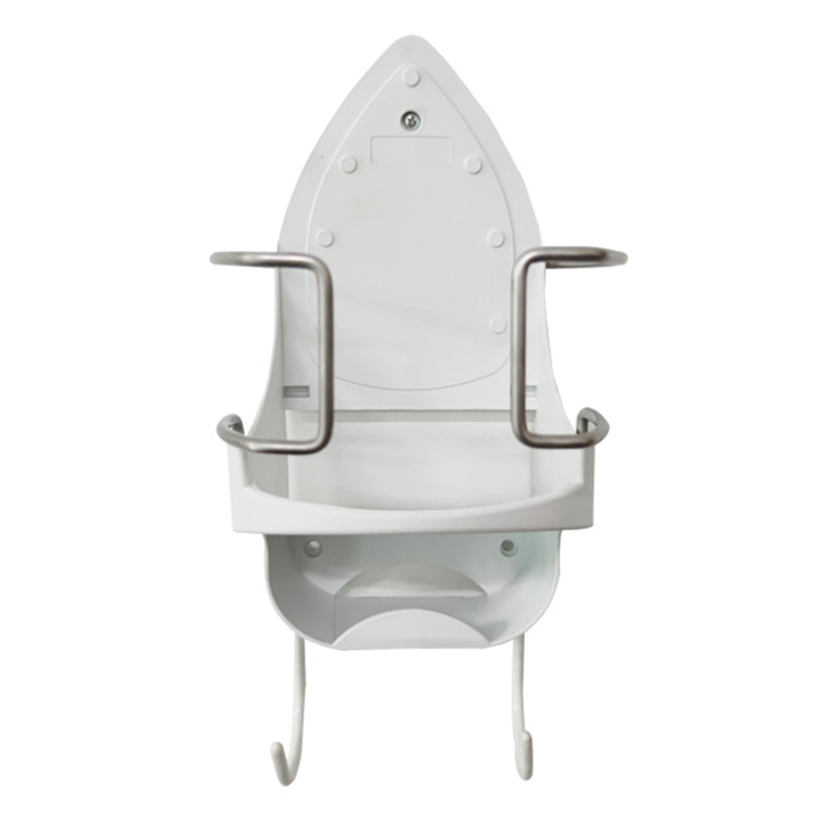 Bothyi - El Soporte Para Tabla De Planchar Se Monta Fácilmente En El Colgador De Hierro Para La Puerta Del Baño De La Sala De Lavandería, Color Blanco
