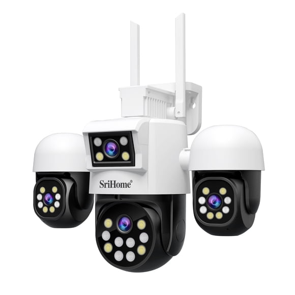 Camara IP PTZ 4 en 1 4x2mp 1080p h.265 Wifi Srihome SH069