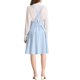 thumbnail image 3 of INSPIRE CHIC Falda con Tirantes Lindo para Mujer Cintura Alta Corsé Falda Skater Vestido Corto Midi XL Azul Claro, 3 of 7