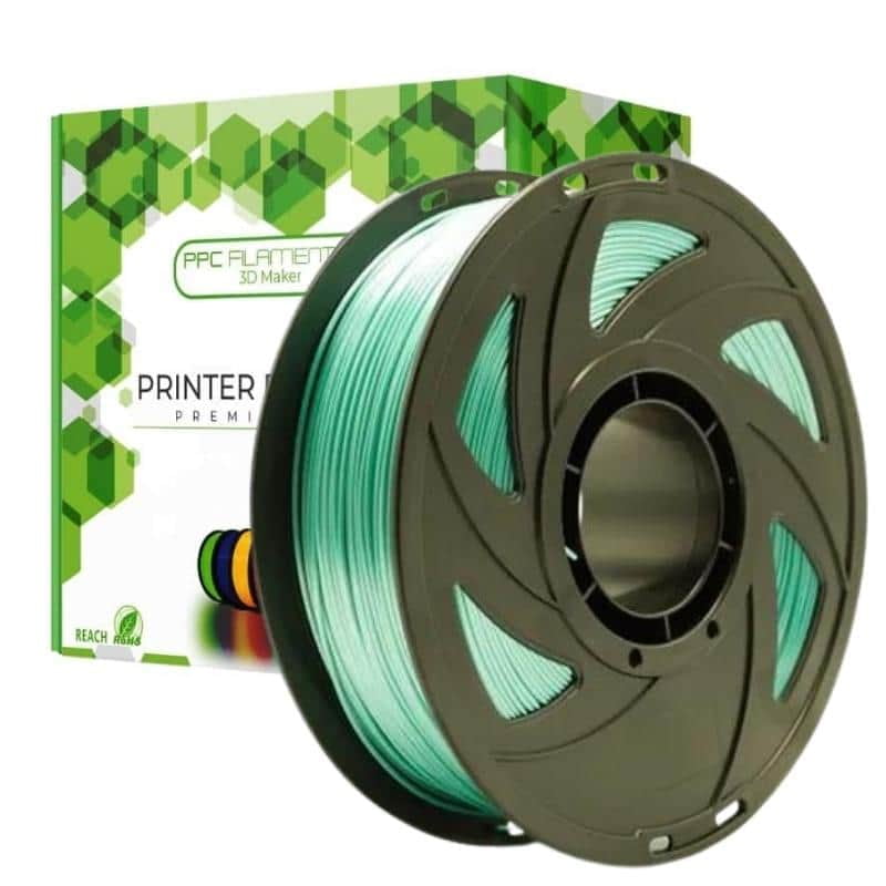 Ppc Filaments - Filamento 3d Pla Seda Verde 1kg | Filamentos