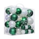 thumbnail image 2 of 46 Uds Adornos De Bolas De Navidad Adornos Artesanales Para Bodas Graduación Festiva Blanco Verde, 2 of 5