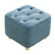 thumbnail image 2 of Reposapiés Asiento Acolchado Reposapiés Cuadrado Para Mesita De Noche Sala De Estar Vestidor Azul, 2 of 5