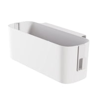 Bothyi - Caja Organizadora Para Colgar En La Cama, Cabeceros, Cuna, Riel De Cama, Mesita De Noche, Carrito De Almacenamiento, Color Blanco