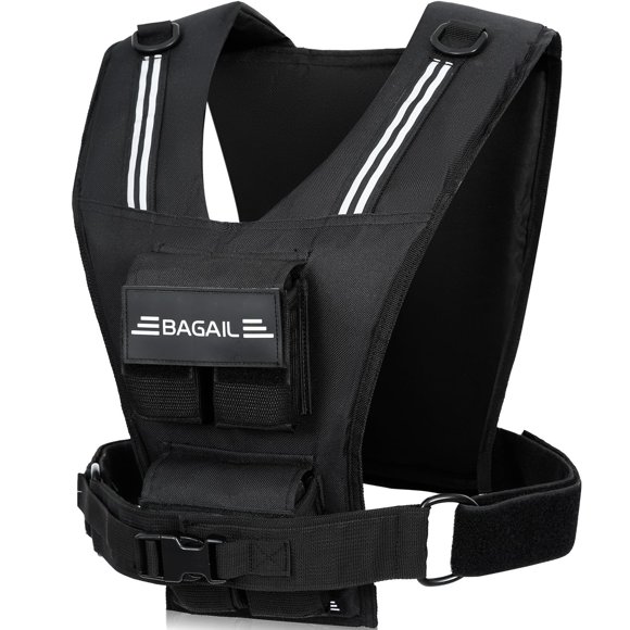 Chaleco con peso BAGAIL 9 kg ajustable con bloques de hierro