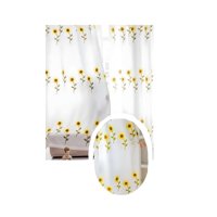 Genérico - Visillo Cortina Girasol 140X230Cm 2 Paños