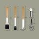 thumbnail image 4 of Set De 18 Piezas Utensilios Parrillero Asado Acero Inoxidable, 4 of 6