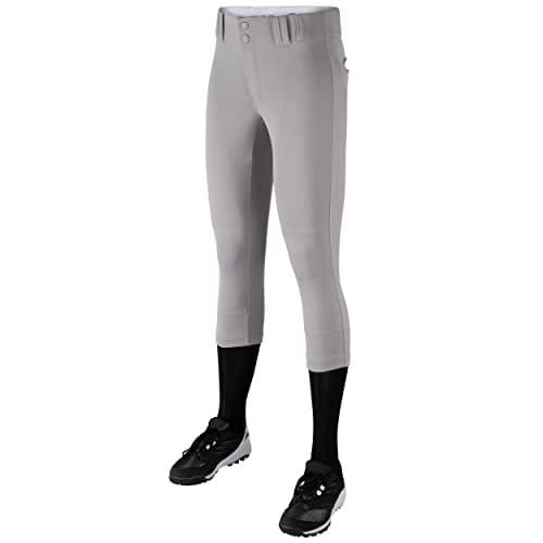Pantalón De Sóftbol Champro Tournament Traditional Girl, Talla Xl, Gris