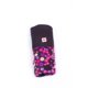 thumbnail image 2 of Fular semielasticado negro con bolsillo lunares fucsia, 2 of 2