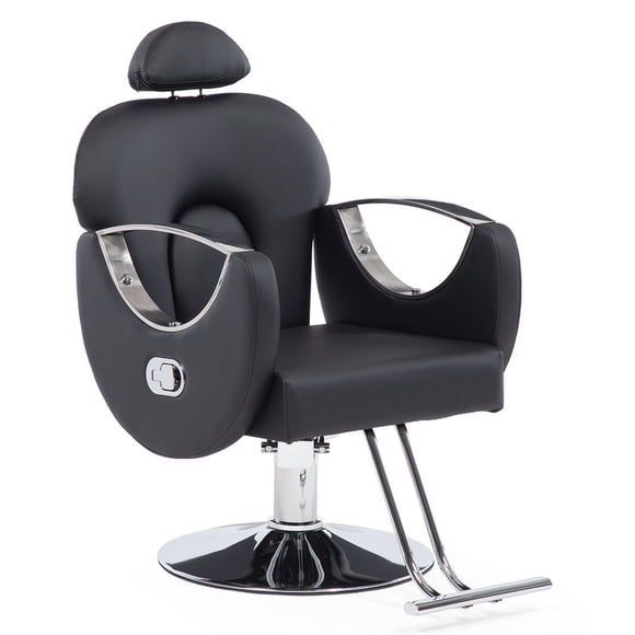 Silla Hidráulico Reclinable Peluquería barberia negra