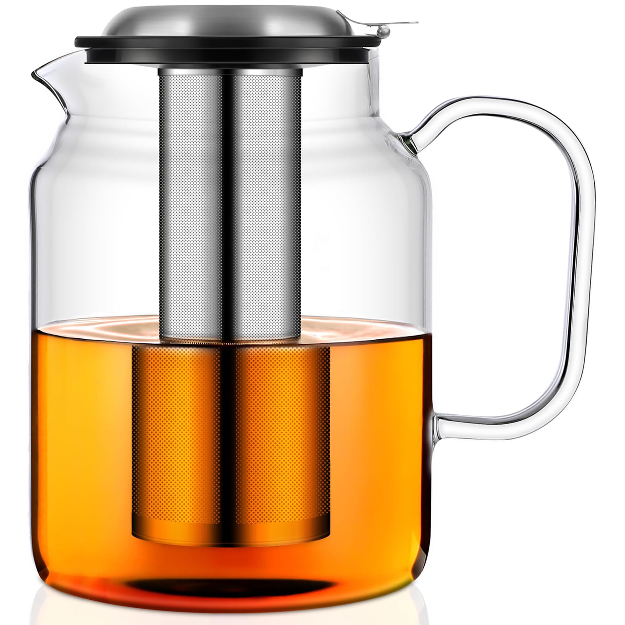 Tetera Aquach Aquach De Vidrio De 2,5 Litros Con Infusor De Acero Inoxidable