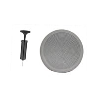 Ioensy - Cojín De Equilibrio Con Bomba De Inflado Para Adultos, Almohadilla De Equilibrio Sensorial Inflable, Color Gris