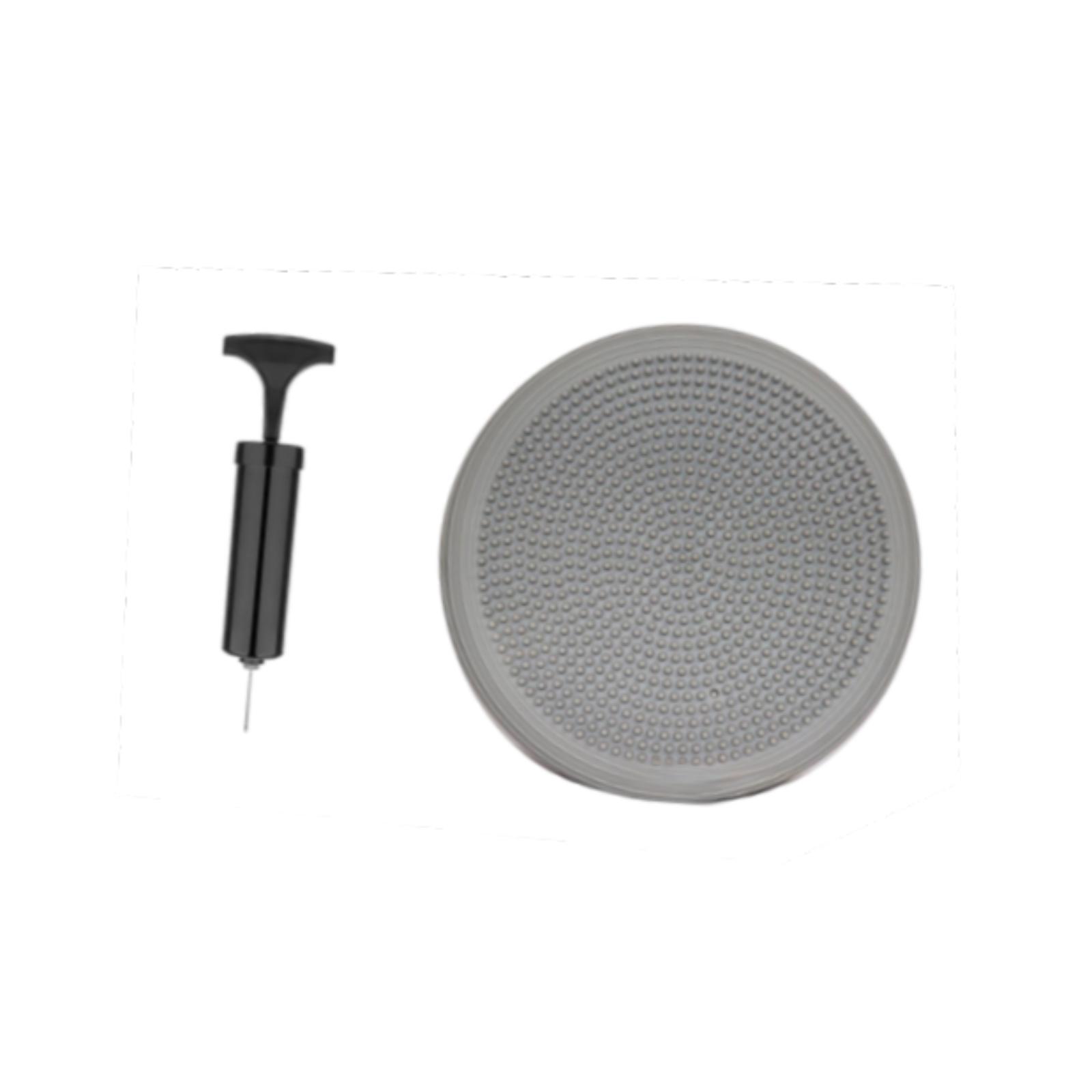 Ioensy - Cojín De Equilibrio Con Bomba De Inflado Para Adultos, Almohadilla De Equilibrio Sensorial Inflable, Color Gris